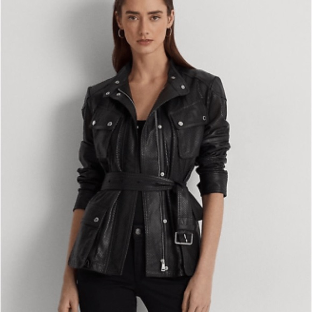 Women's Black Leather Jacket